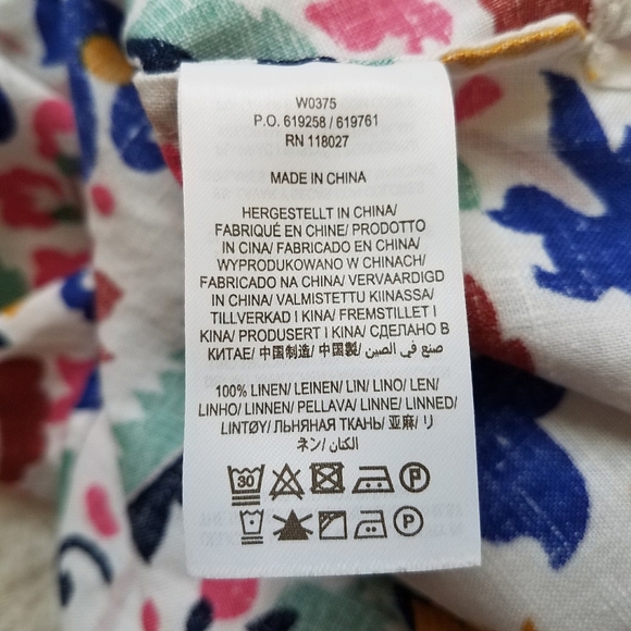 BODEN Alexandra Linen Floral Top - Picture 8 of 8